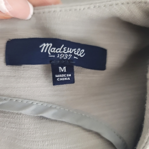 MADEWELL SLEEVELESS ZIP POCKET SHIFT Red BROWN DRESS WOMEN'S SIZE MEDIUM - Picture 8 of 16